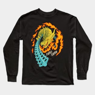 UP IN FLAMES - Drachen Fire Roller Coaster Busch Gardens Long Sleeve T-Shirt